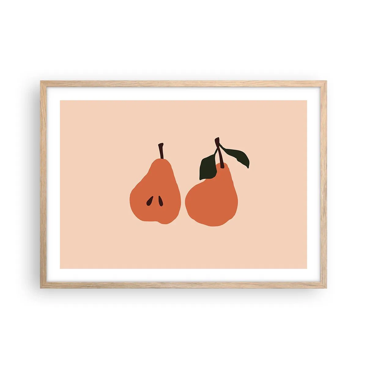 Poster în ramă de stejar deschis - Dulceața în sine - 70x50 cm