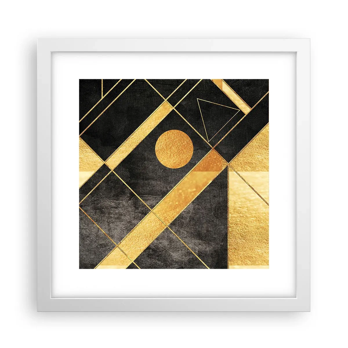 Poster în ramă albă - Soarele deșertului - 30x30 cm