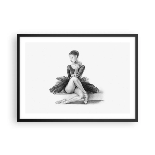 Poster în ramă neagră - Încântată de dans - 70x50 cm