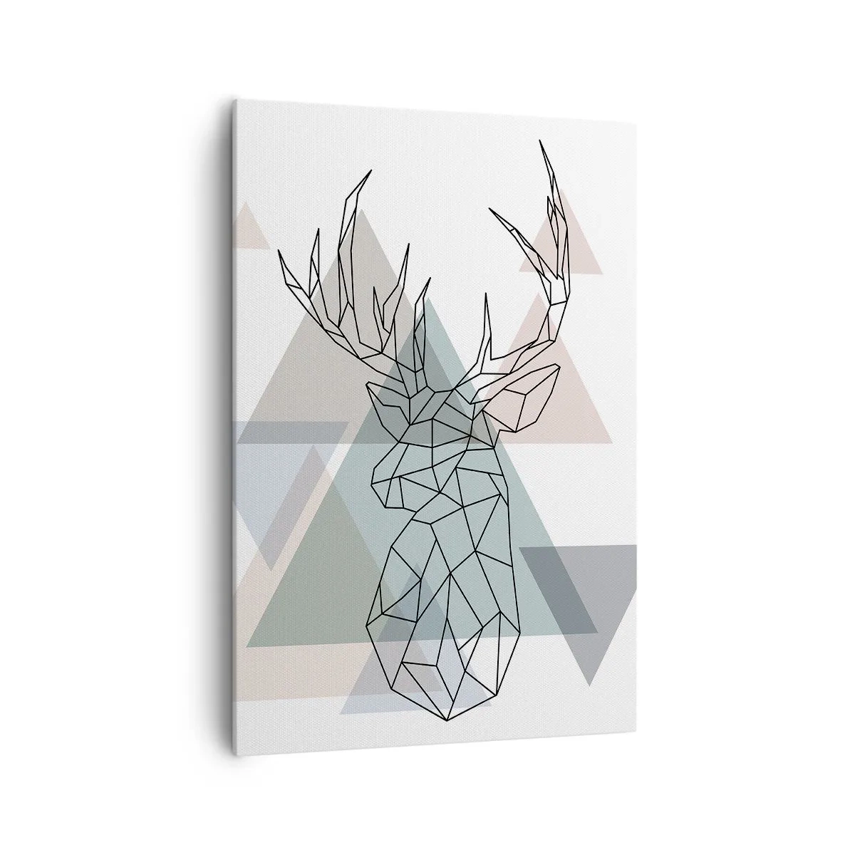 Tablou pe pânză - Într-o pădure geometrică - 70x100 cm