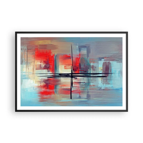 Poster în ramă neagră - Peisaj dintr-o dimensiune necunoscută - 100x70 cm