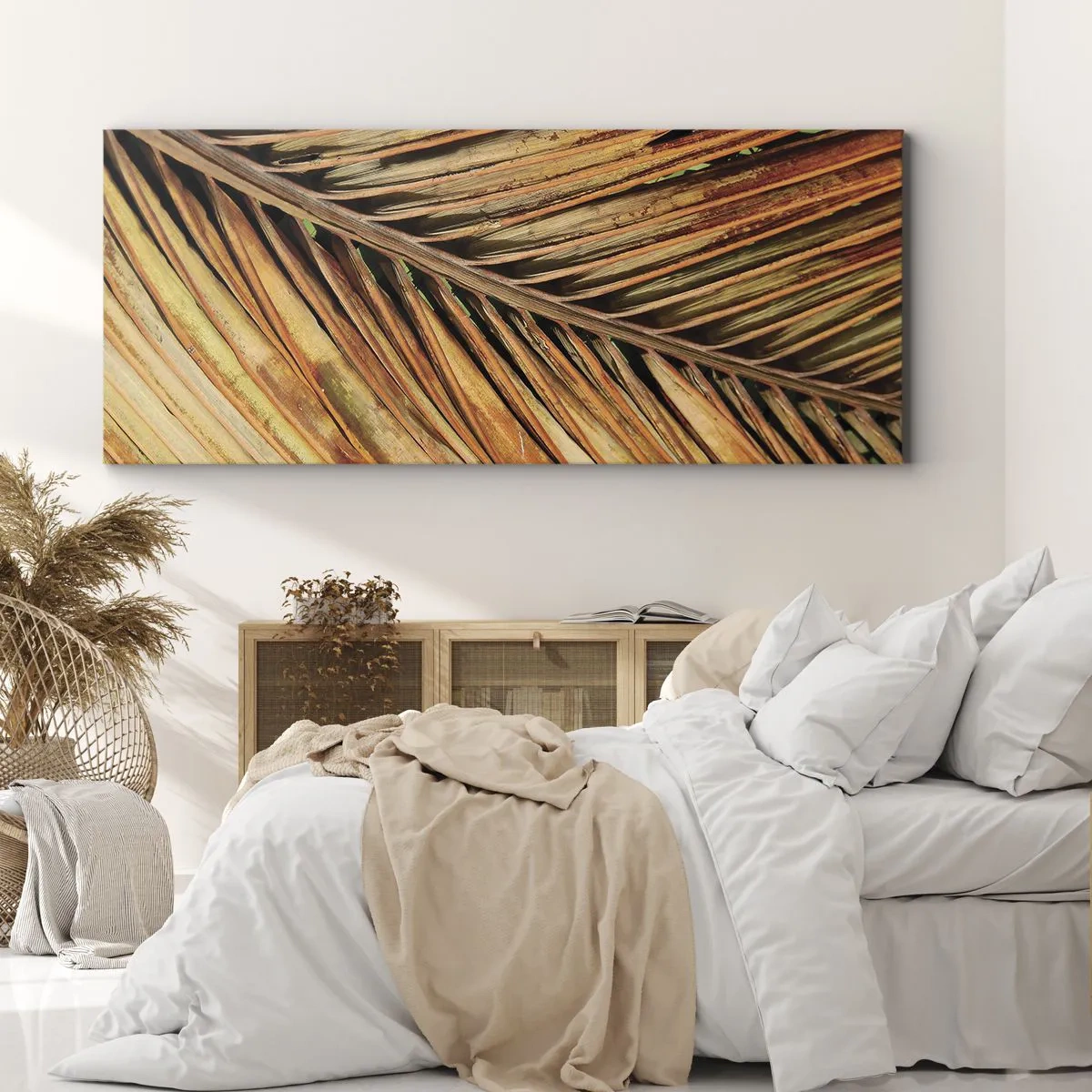 Tablou pe pânză - Aur de nucă de cocos - 100x40 cm
