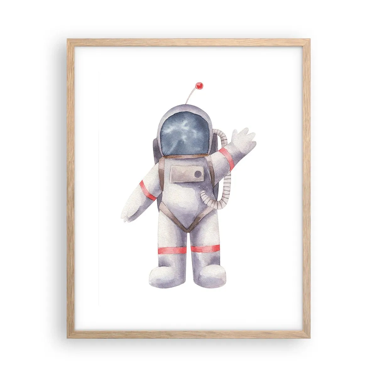 Poster în ramă de stejar deschis - Pe curând! - 40x50 cm