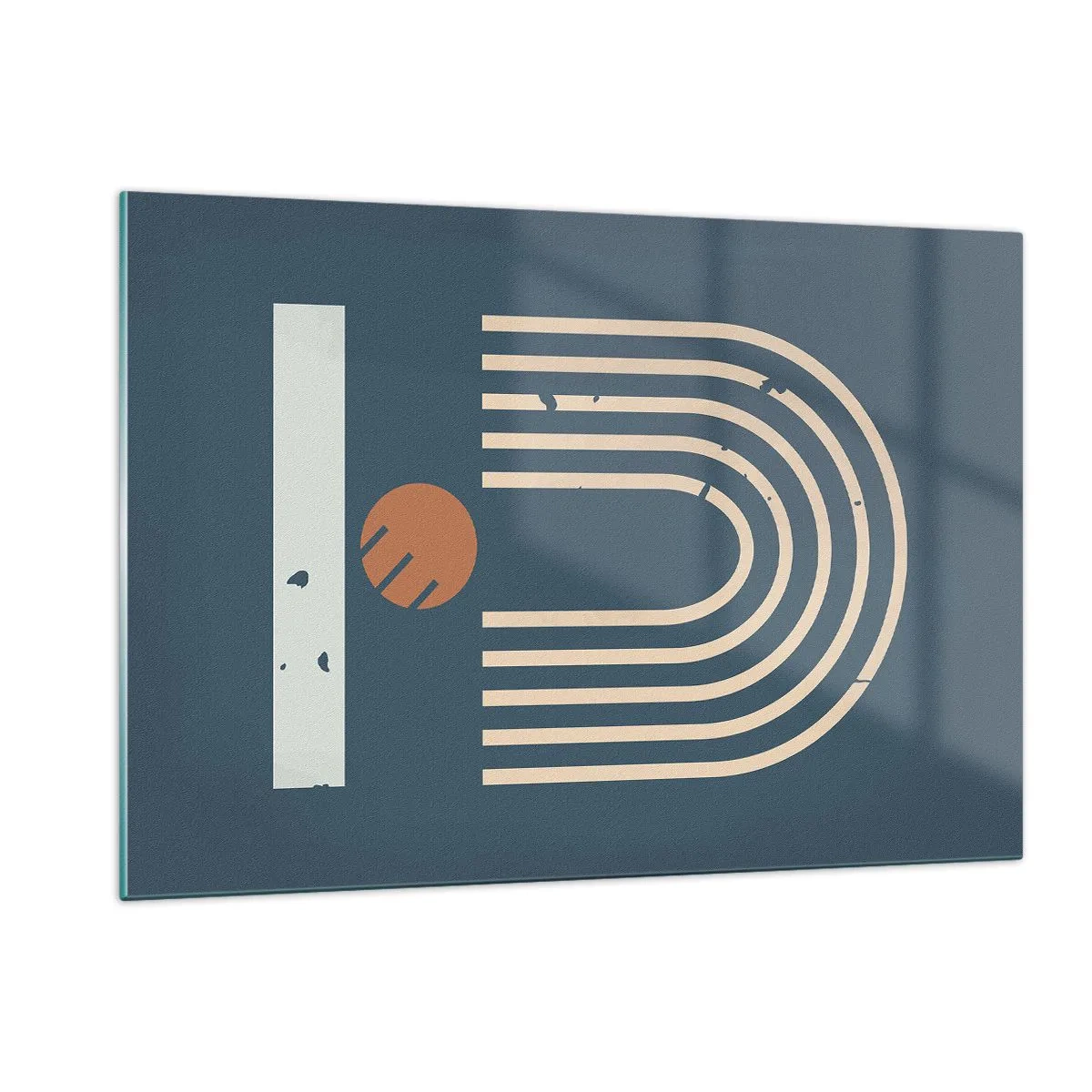 Tablou pe sticlă - Geometrie în funcție de rodie - 120x80 cm