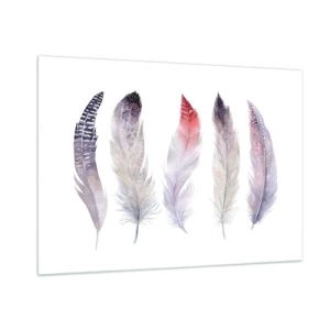 Tablou pe sticlă - Delicate ca o ceață multicoloră - 100x70 cm