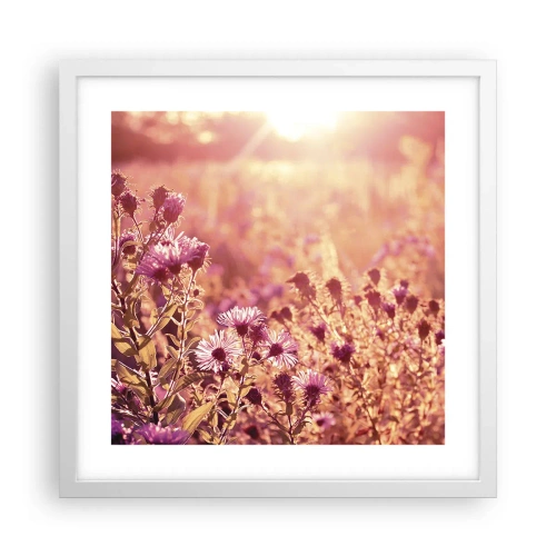 Poster în ramă albă - Înainte ca vara să plece - 40x40 cm