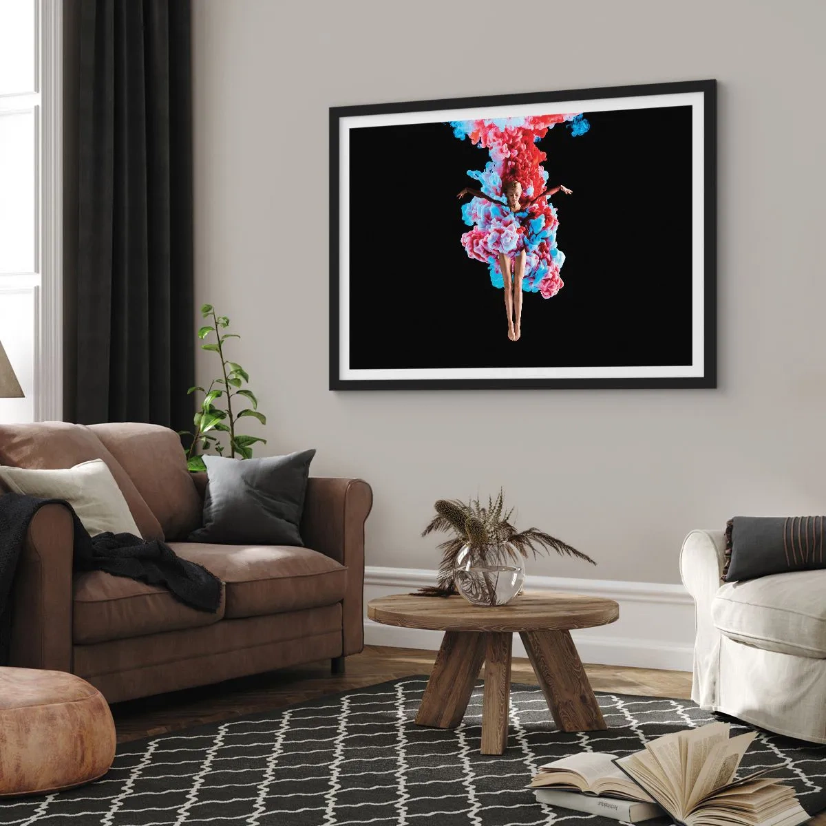Poster în ramă neagră - În plină înflorire - 70x50 cm