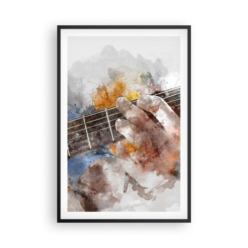 Poster în ramă neagră - Poezie între corzi - 61x91 cm