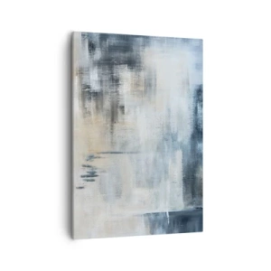 Tablou pe pânză - În spatele unui voal albastru - 50x70 cm