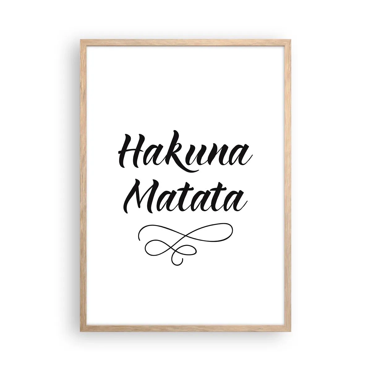 Poster în ramă de stejar deschis - Cel mai bun sfat - 50x70 cm