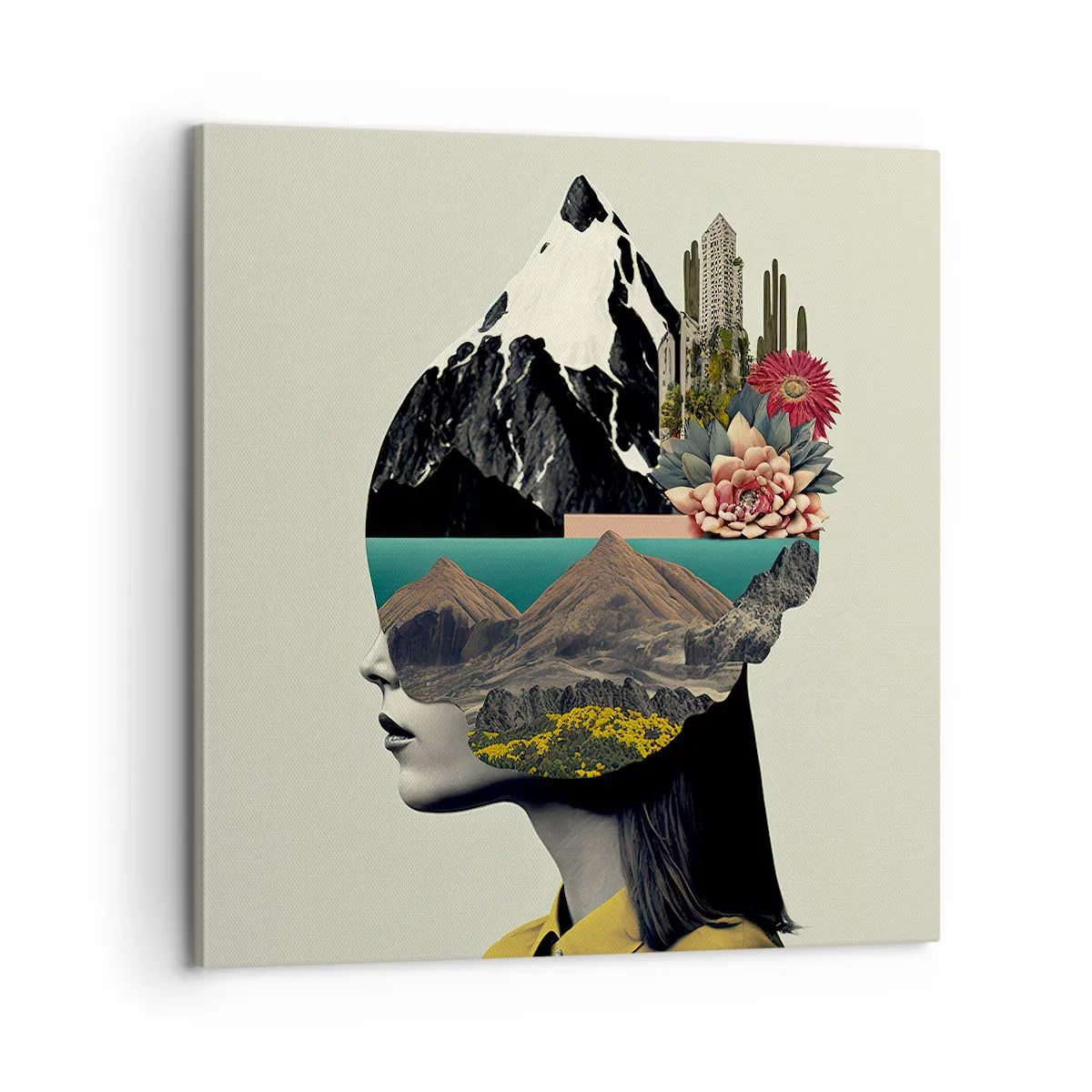 Tablou pe pânză - Femeia - întotdeauna un mister - 60x60 cm