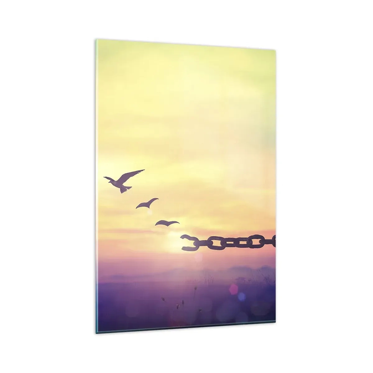 Tablou pe sticlă - Victoria libertății - 80x120 cm