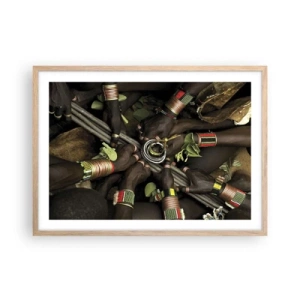 Poster în ramă de stejar deschis - Împreună - 70x50 cm