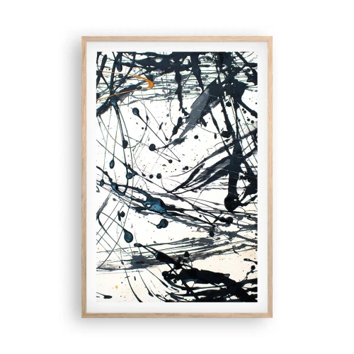 Poster în ramă de stejar deschis - Cu sau fără sens? - 61x91 cm