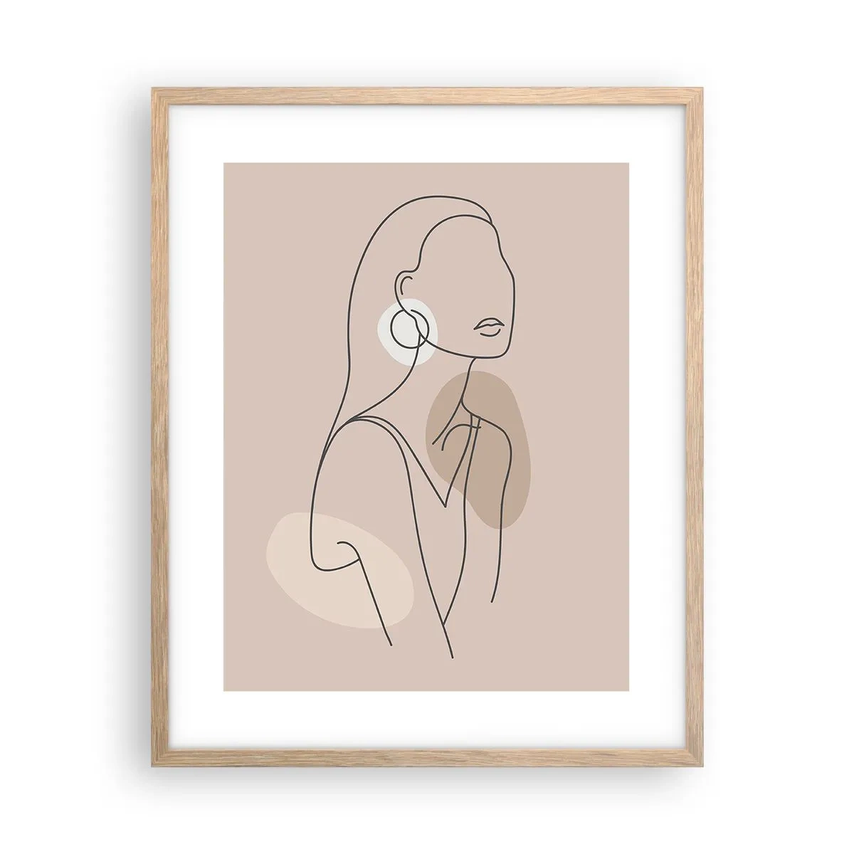 Poster în ramă de stejar deschis - Icoana fecioarei - 40x50 cm