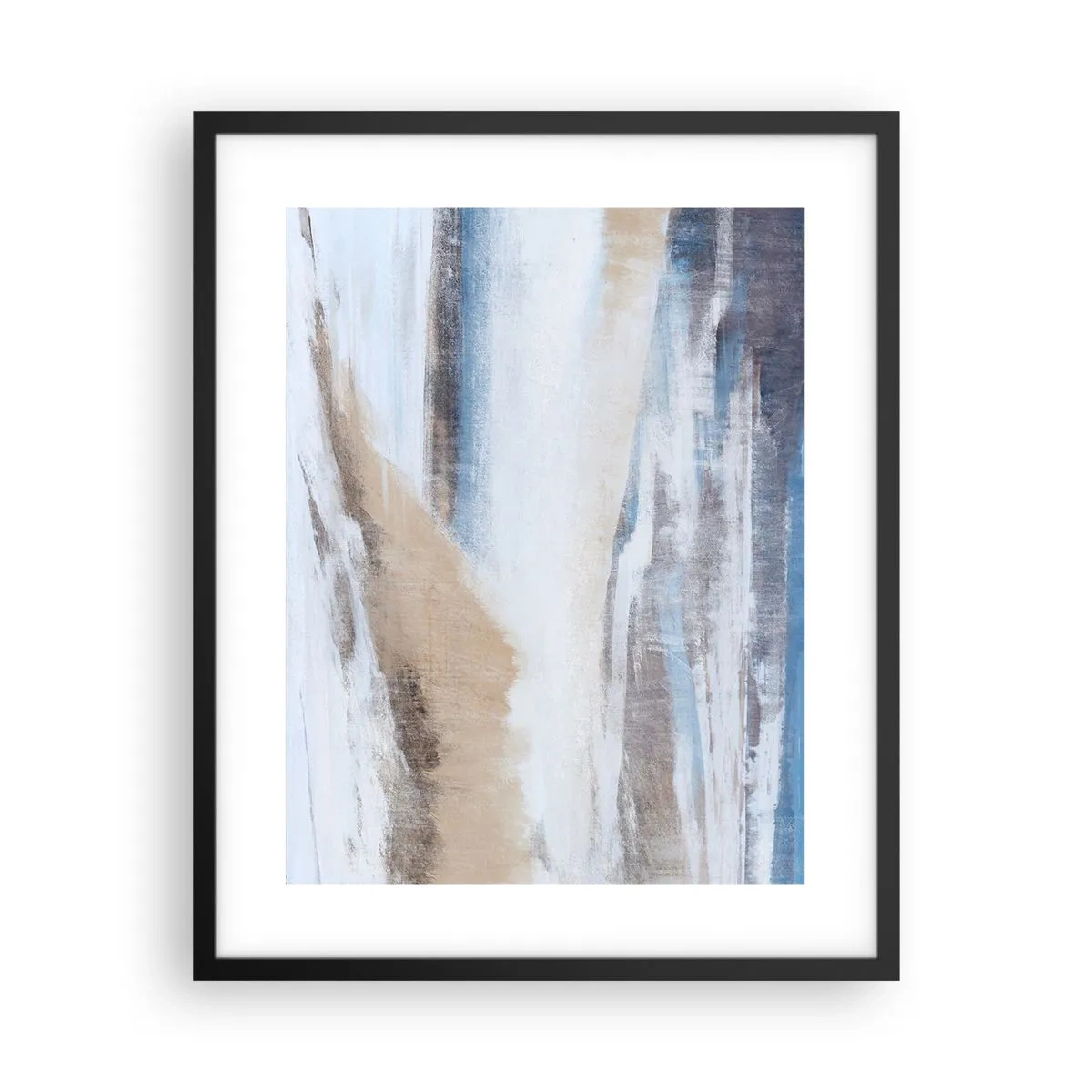 Poster în ramă neagră - Compoziție de iarnă - 40x50 cm