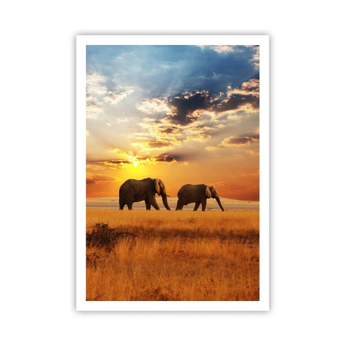 Poster - Plimbare în familie - 70x100 cm