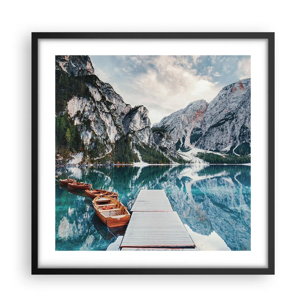 Poster în ramă neagră - Îți vom arăta frumusețea - 50x50 cm