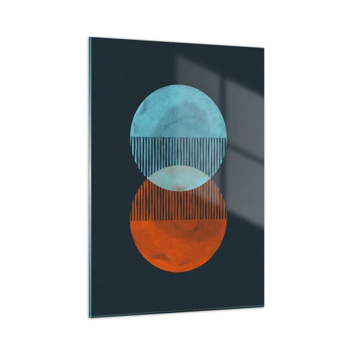 Tablou pe sticlă - Fantezie astronomică - 50x70 cm