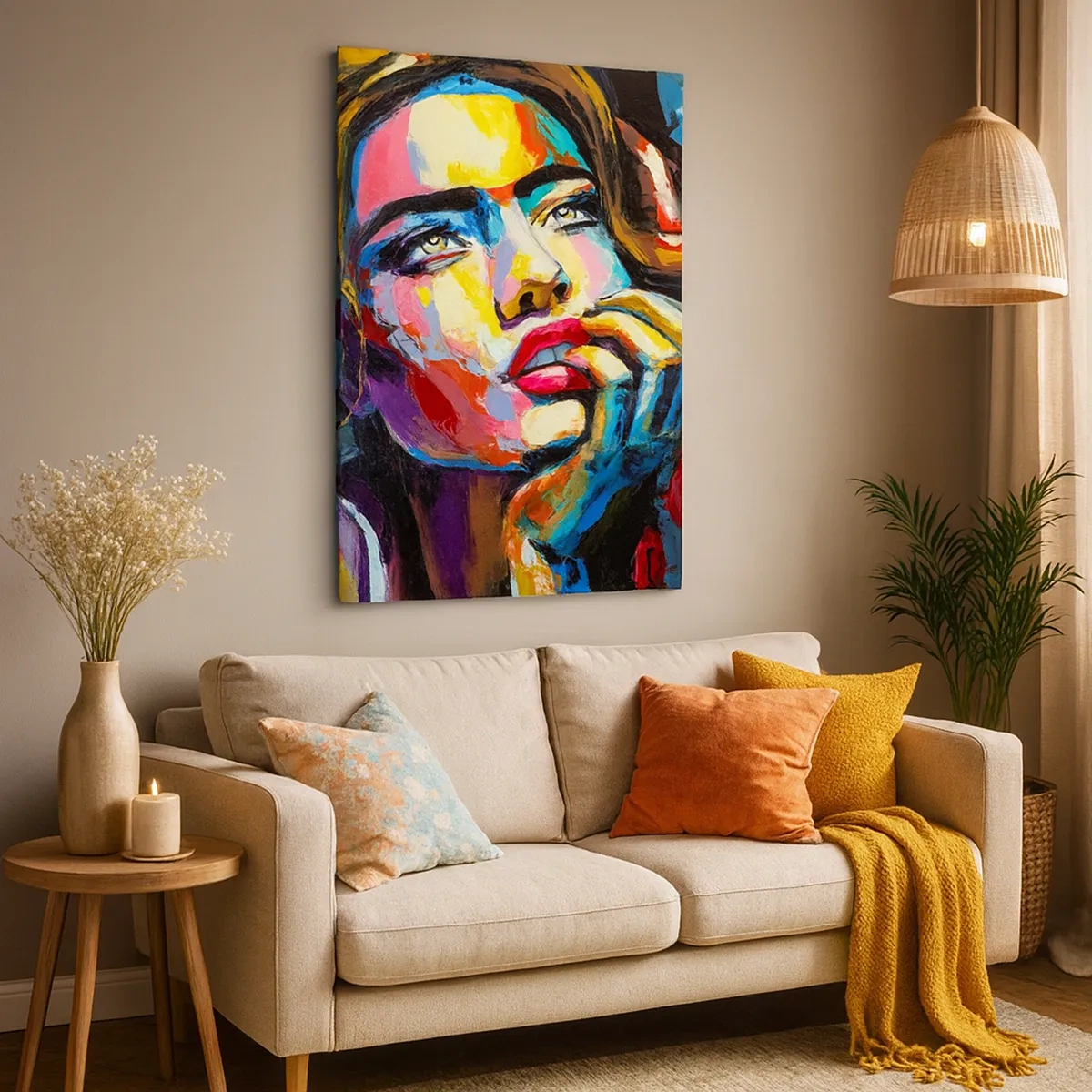 Tablou pe pânză - Visele ca niște păsări se înalță pe cer - 50x70 cm