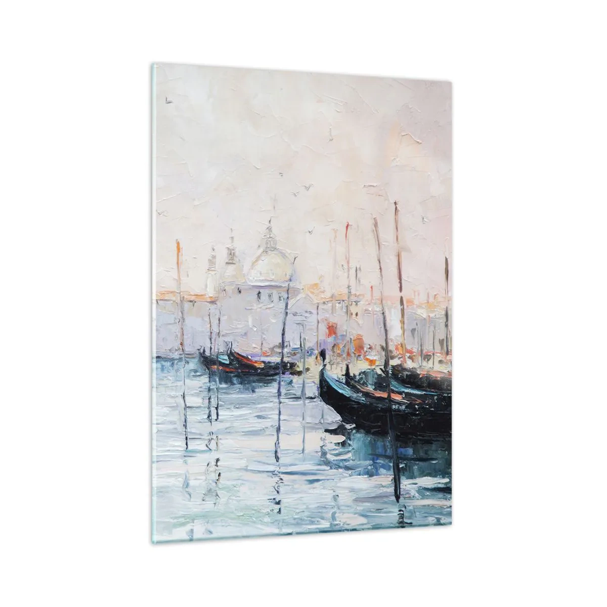 Tablou pe sticlă - În spatele apei, în spatele ceții - 50x70 cm