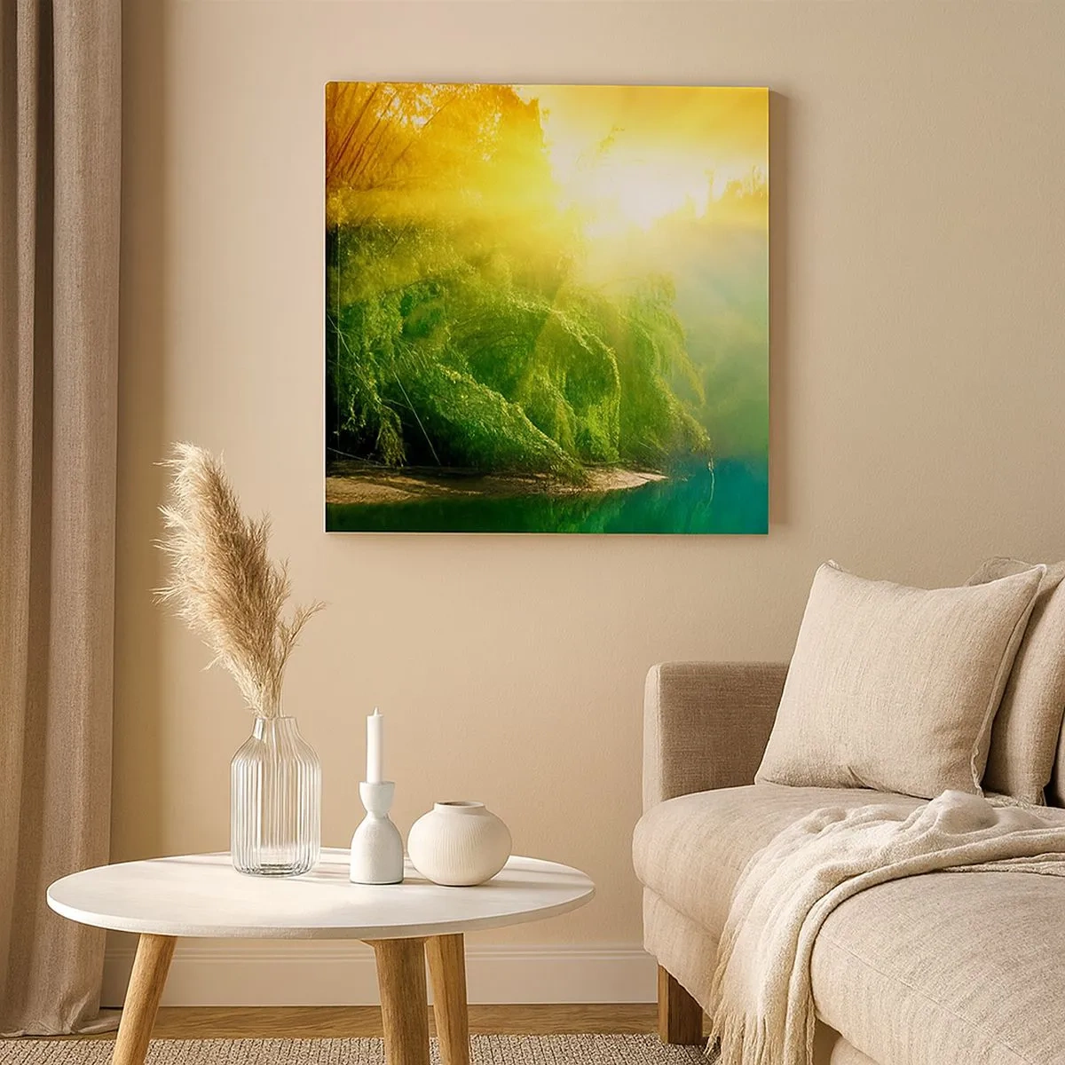 Tablou pe pânză - Scufundare în soare și umbră - 30x30 cm