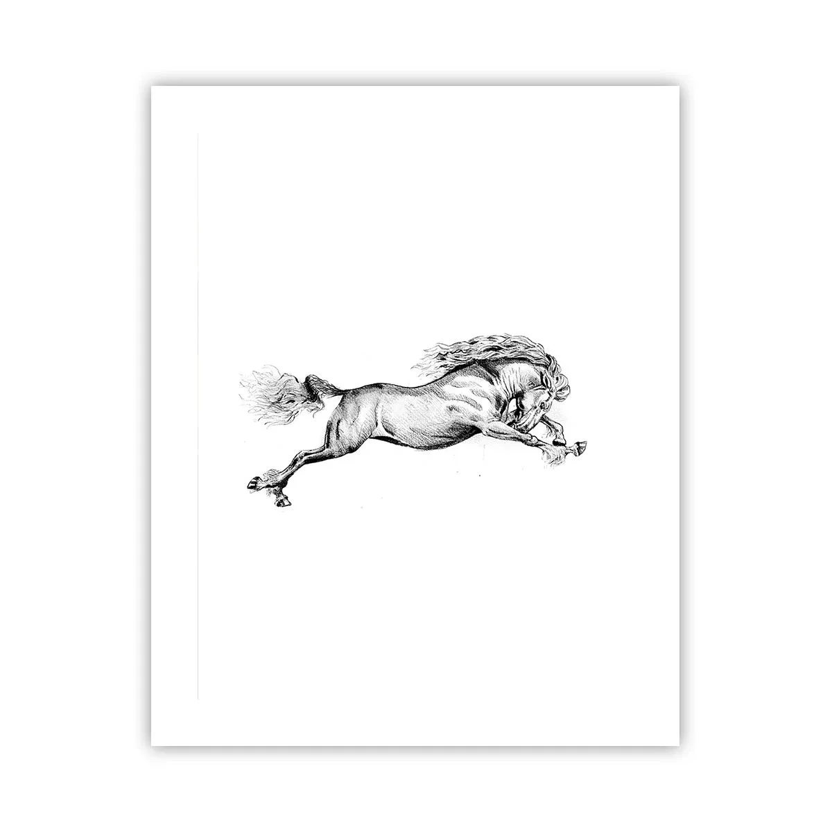 Poster - Oprit din galop - 40x50 cm