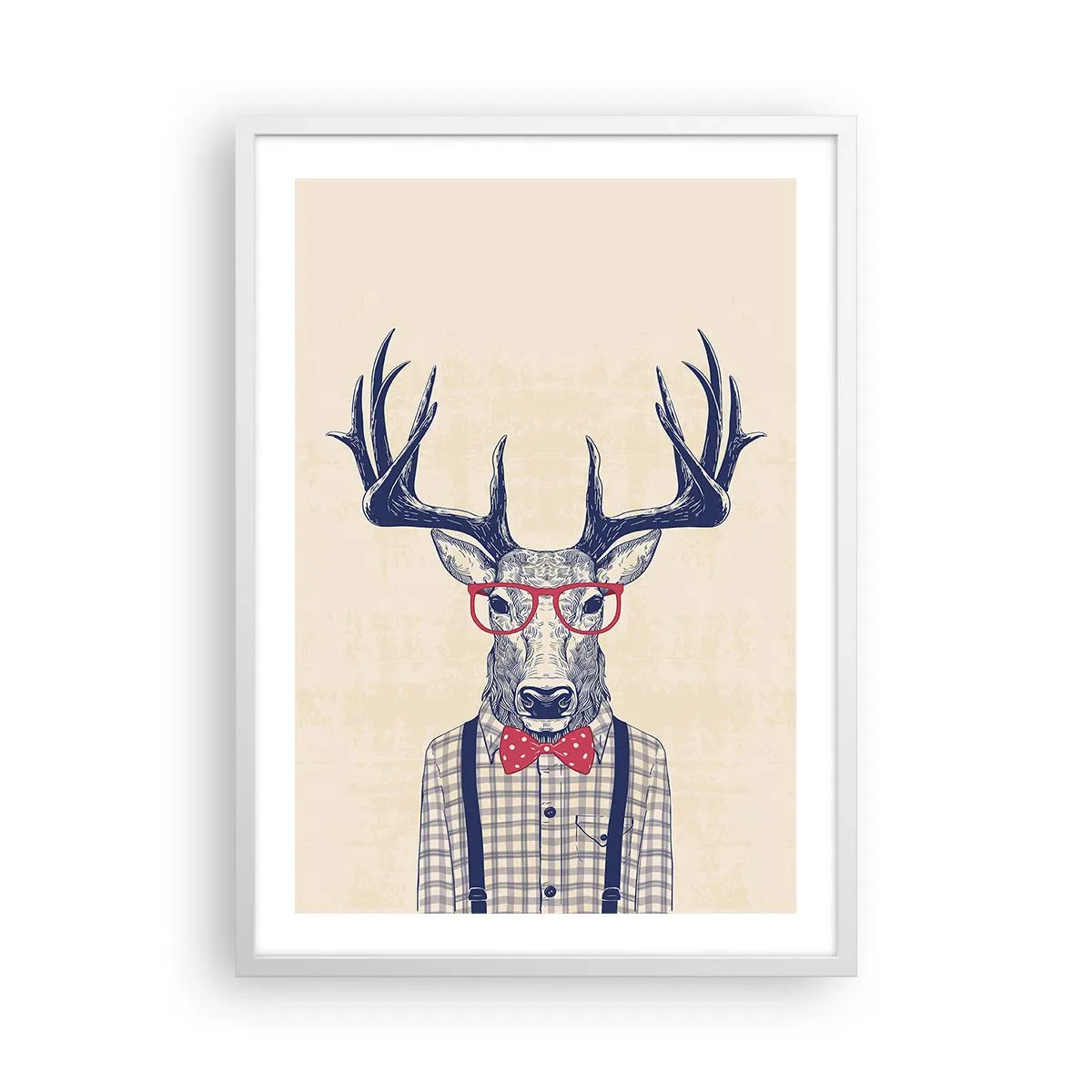 Poster în ramă albă - O extravaganță jucăușă - 50x70 cm