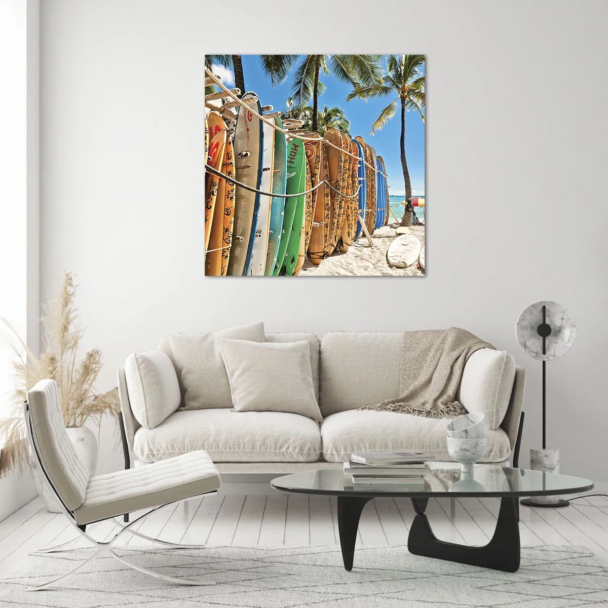 Tablou pe sticlă - Distracție însorită - 70x70 cm