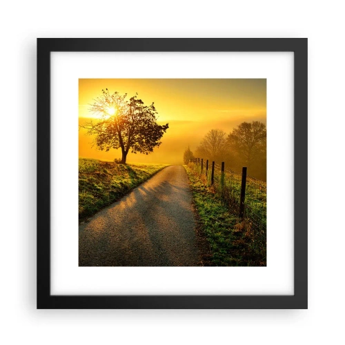 Poster în ramă neagră - O după-amiază de miel - 30x30 cm