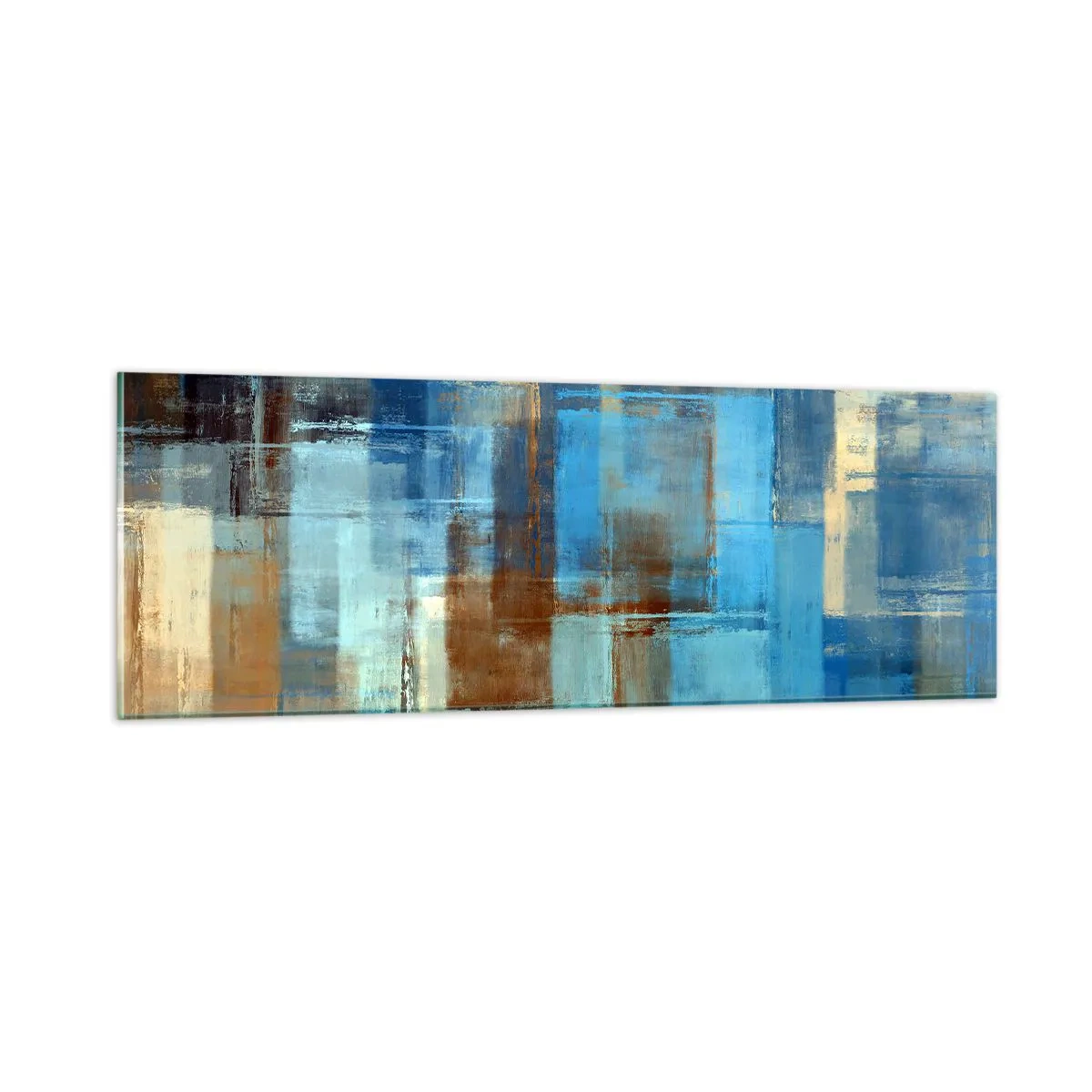 Tablou pe sticlă - Prin valul albastru - 90x30 cm