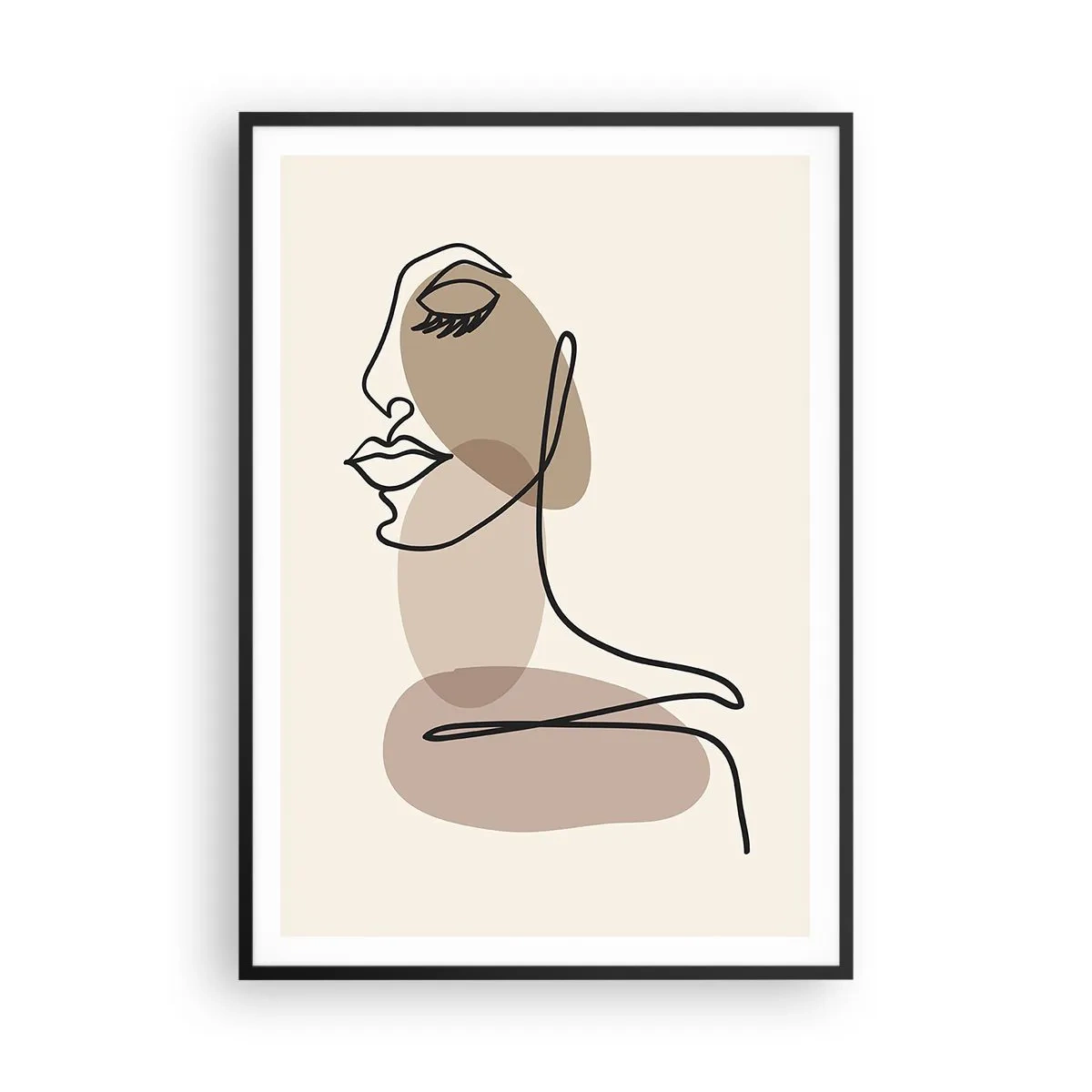 Poster în ramă neagră - O anumită linie de frumusețe - 70x100 cm