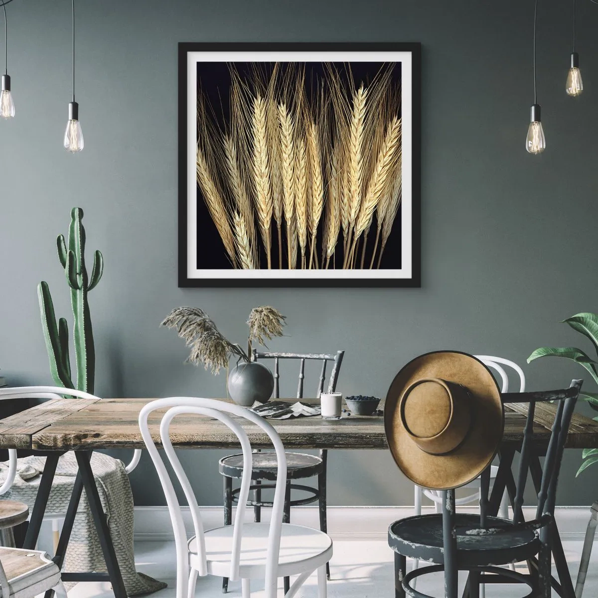 Poster în ramă neagră - Magie rustică - 50x50 cm