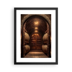 Poster în ramă neagră - Beciul cu atmosferă - 30x40 cm