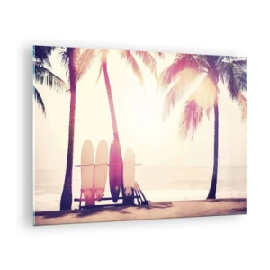 Tablou pe sticlă - Va fi o zi minunată - 70x50cm - Va fi o zi minunată - Decorațiune modernă pentru perete pentru living și dormitor ARTTOR