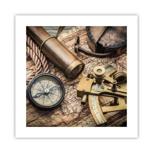 Poster - Stabilește cursul - 40x40 cm