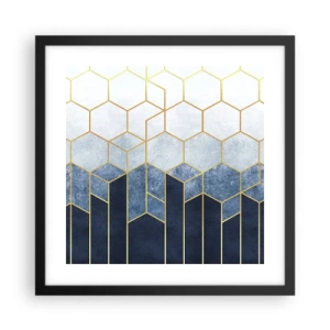 Poster în ramă neagră - Compoziție în ritm sincopat - 40x40 cm