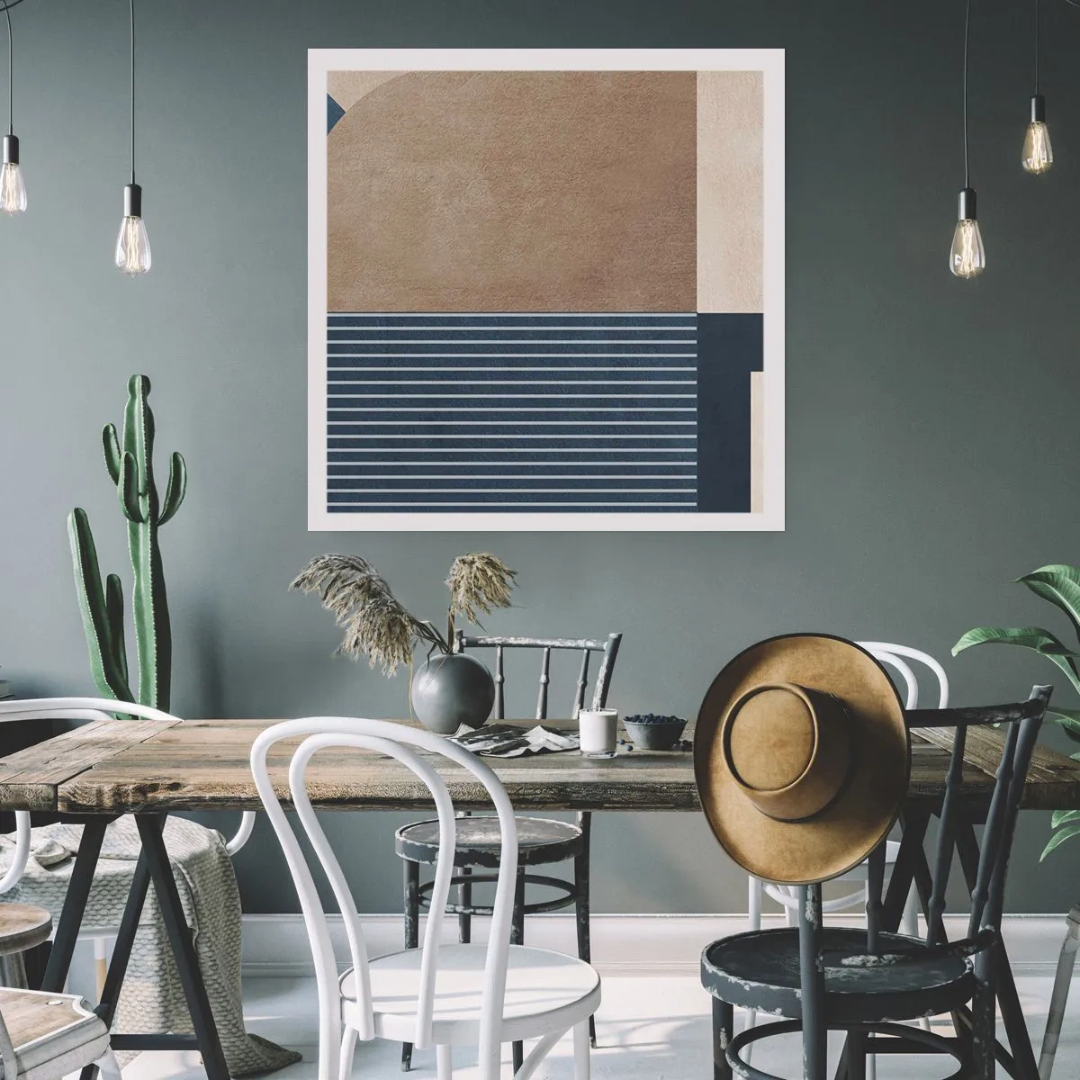 Poster - Compoziție de simplitate și rotunjime - 30x30 cm