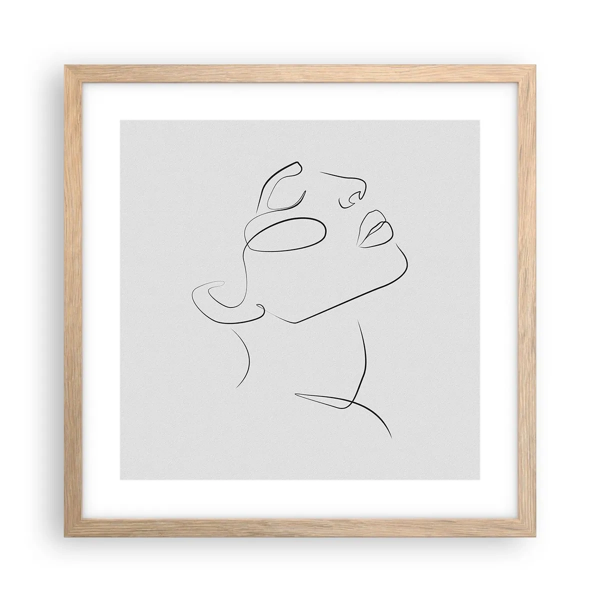 Poster în ramă de stejar deschis - Meandrele unui vis - 40x40 cm