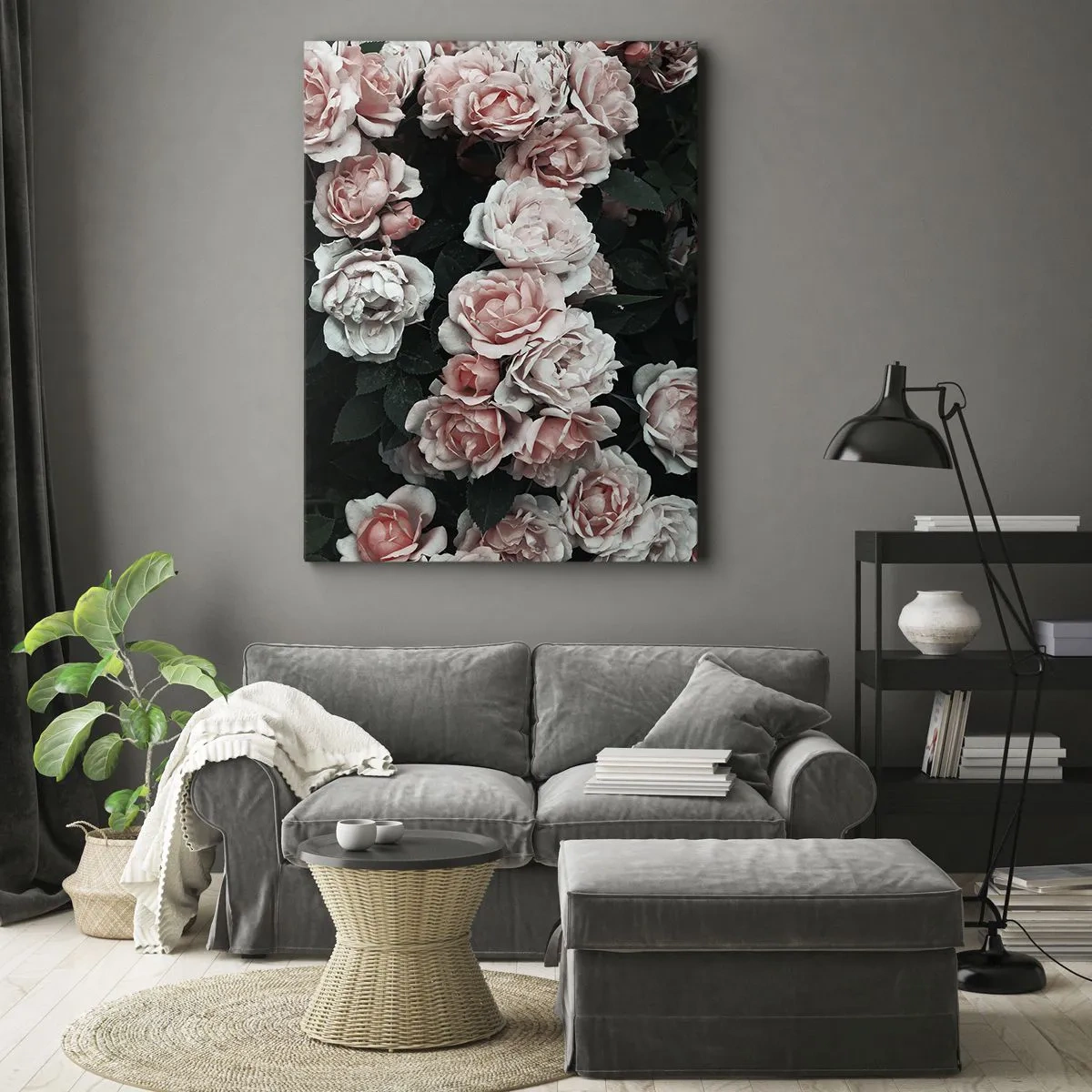 Tablou pe pânză - Ansamble de trandafiri - 50x70 cm
