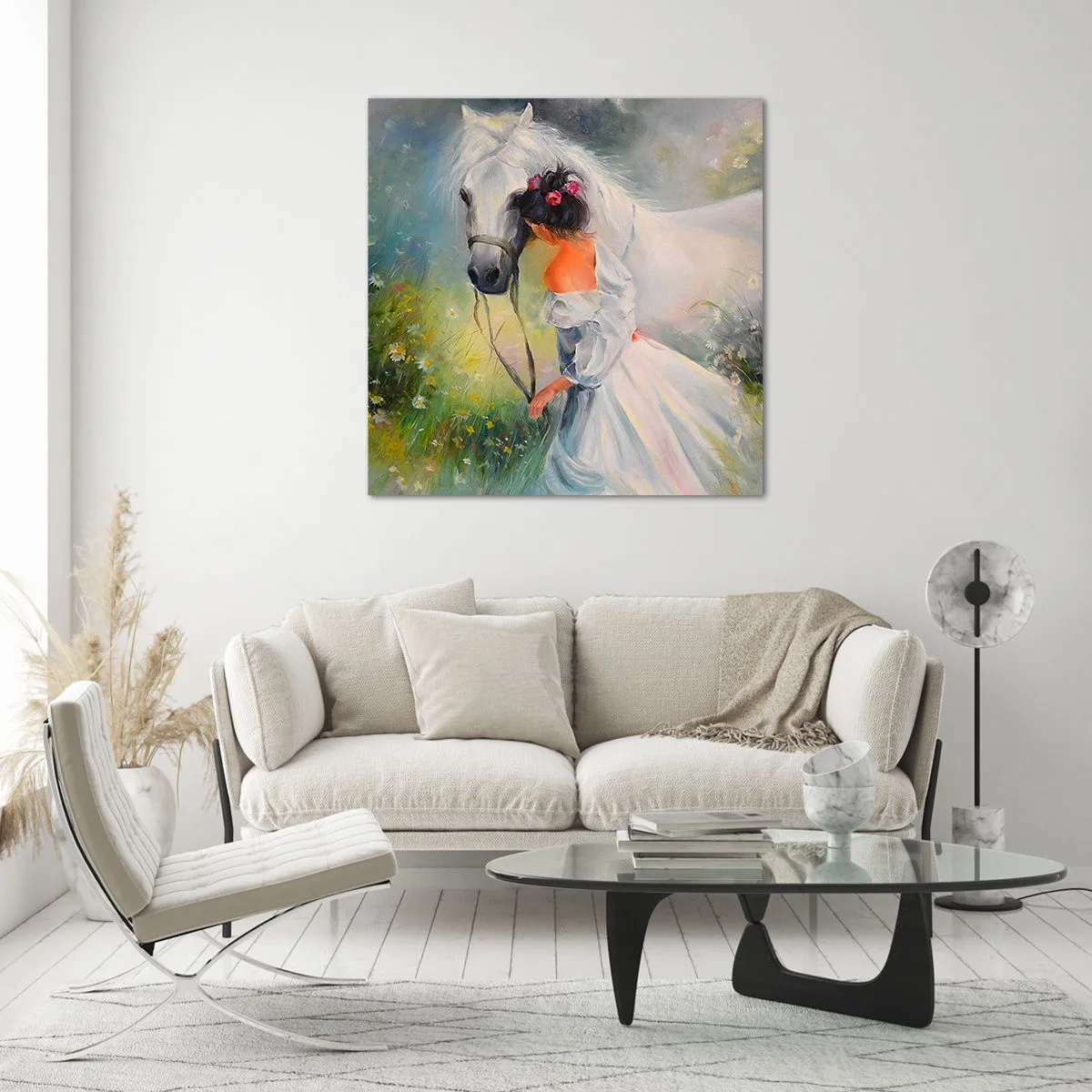 Tablou pe sticlă - Ca dintr-un vis frumos - 30x30 cm