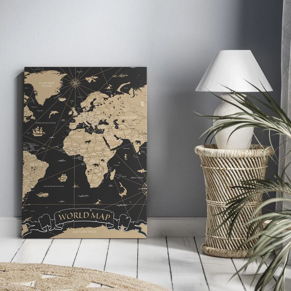 Tablou pe pânză - Limitele lumii mele - 65x120 cm