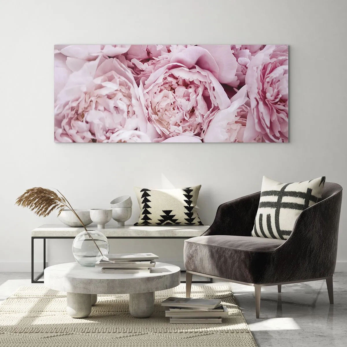 Tablou pe sticlă - Îmbrățișate și parfumate - 120x50 cm