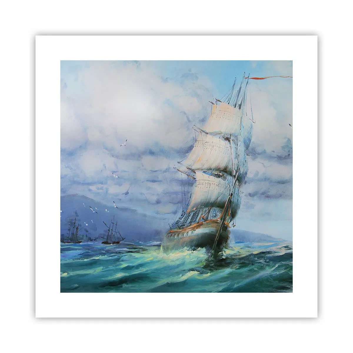 Poster - Vânturi bune - 40x40 cm