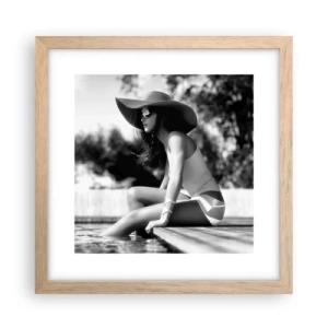 Poster în ramă de stejar deschis - Vis de vară - 30x30 cm