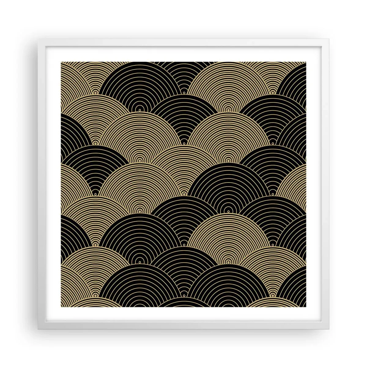 Poster în ramă albă - Unitate în multiplicitate - 60x60 cm