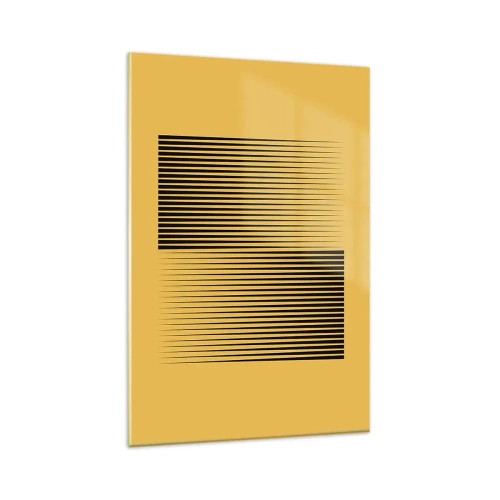 Tablou pe sticlă - Pătratul contrariilor - 80x120 cm