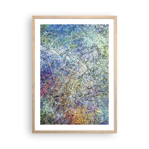 Poster în ramă de stejar deschis - Nu este atât de simplu - 50x70 cm