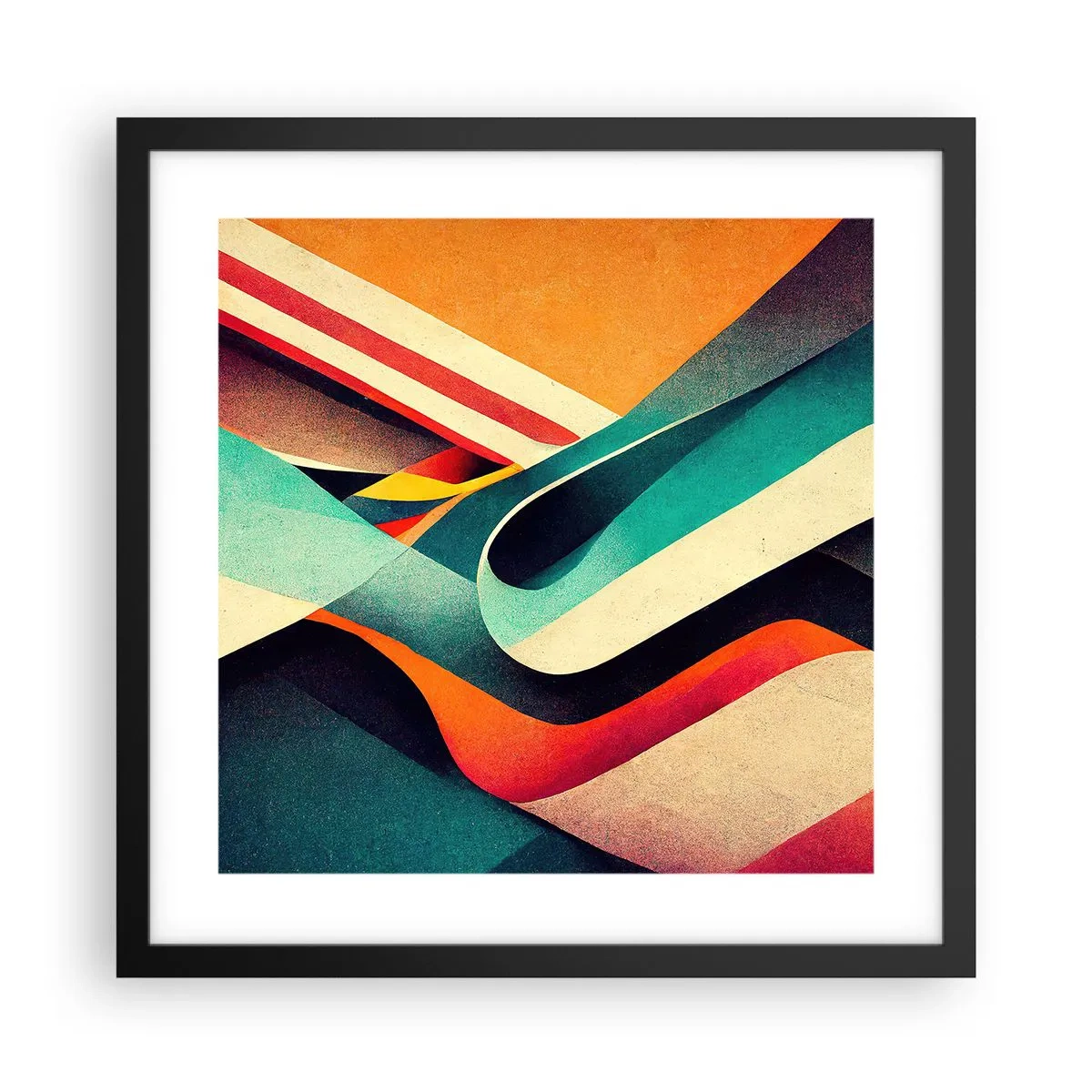 Poster în ramă neagră - Compoziție intensă - 40x40 cm