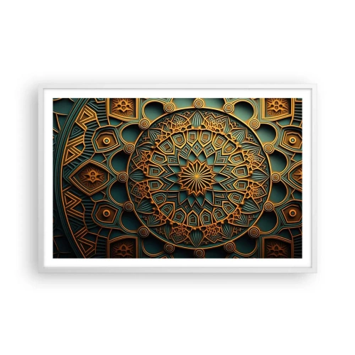 Poster în ramă albă - În stil arabic - 91x61 cm